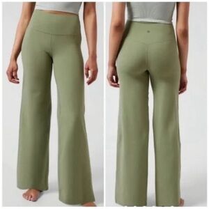 Athleta Olive Green Wide-Leg Pants